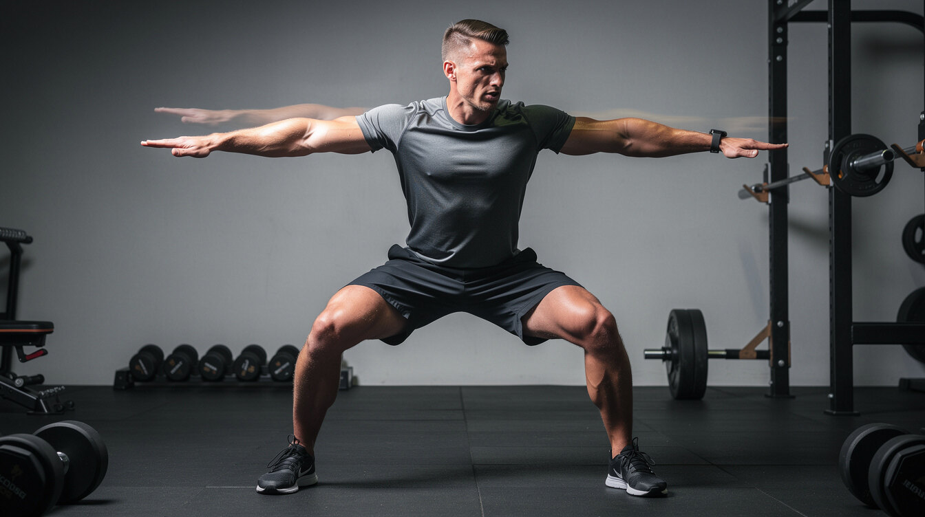 person achieving peak performance in training